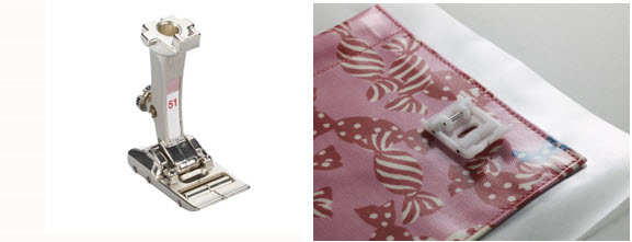 Pied presseur à rouleaux