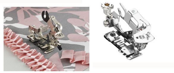 Pied presseur plisseur