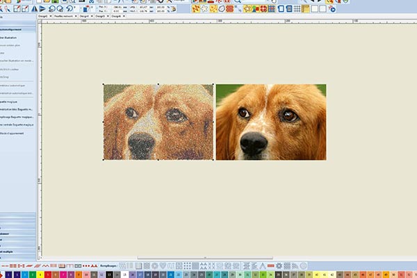 Point photo - Logiciel de broderie Bernina V8