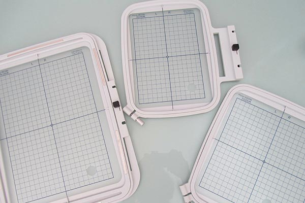 Cadres à broder de la Janome Memory Craft 500e