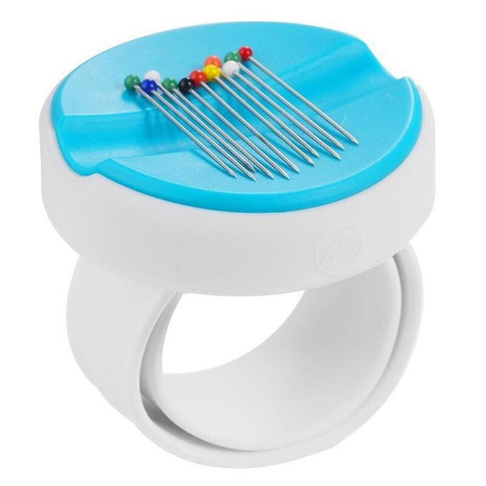 Bracelet porte-épingles aimanté bleu