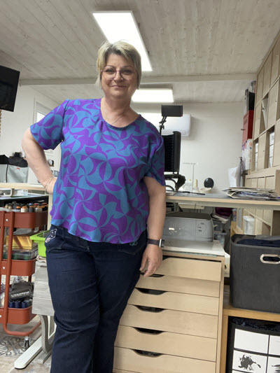 Top fluide en viscose