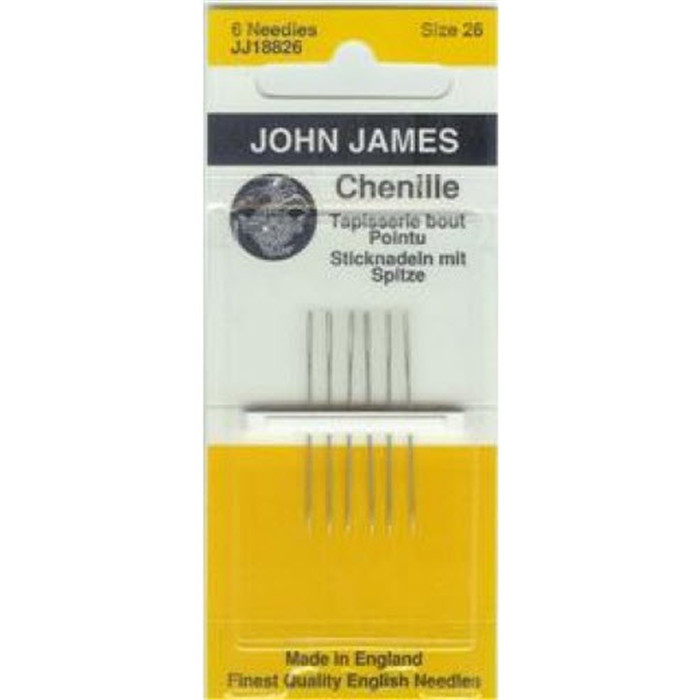 Aiguilles (6) chenille 26 John James Aiguilles (6) chenille 26 John James