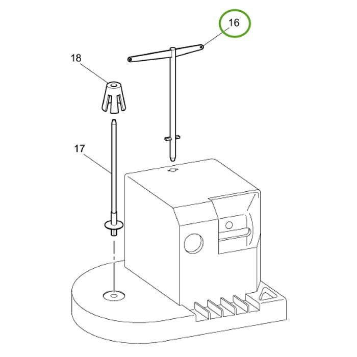Antenne guide-fil pour bobinoir canette Brother Antenne guide-fil pour bobinoir canette Brother