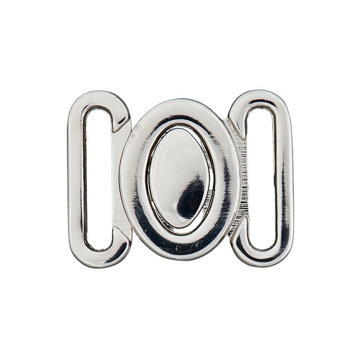 Attache boucle en métal argent 14mm Attache boucle en métal argent 14mm