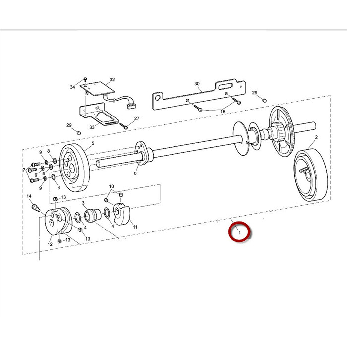 Axe supérieur complet PR Axe supérieur complet PR
