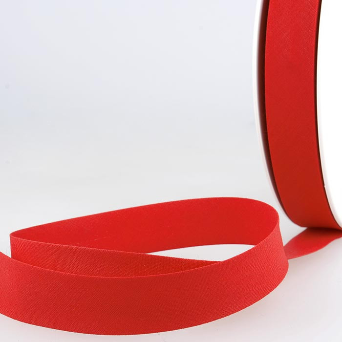 Biais étroit 20mm rouge au mètre Biais étroit 20mm rouge au mètre