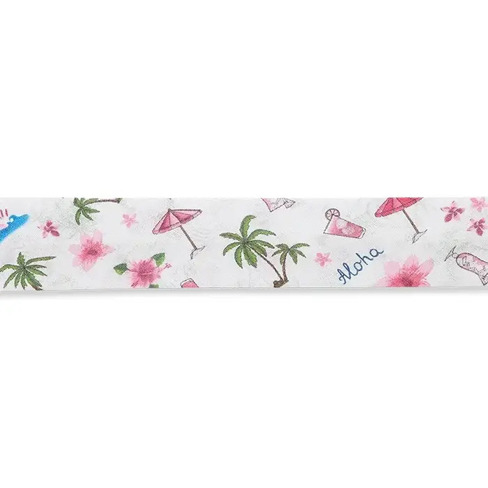 Biais replié plage 20mm fuschia au mètre Biais replié plage 20mm fuschia au mètre