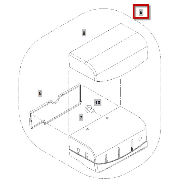 Boîte d'accessoire complète vide Boîte d'accessoire complète vide