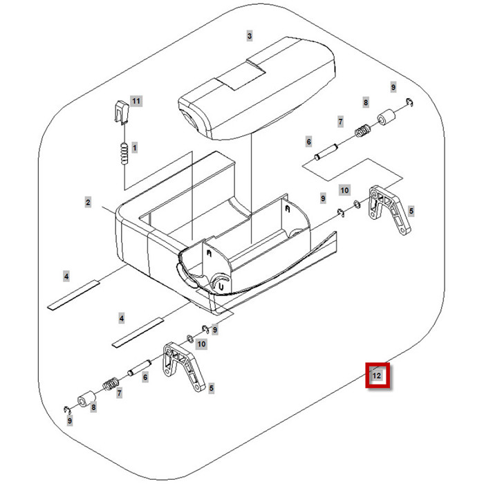 Boîte d'accessoire complète vide Boîte d'accessoire complète vide