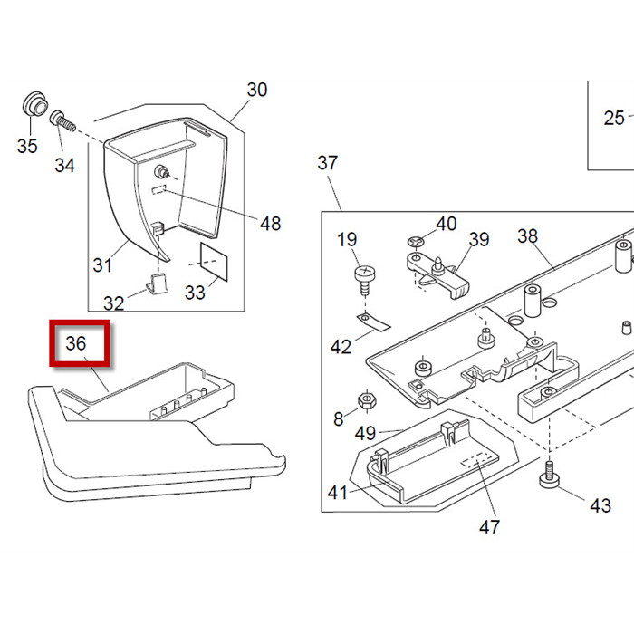 Boîte d'accessoire vide Boîte d'accessoire vide