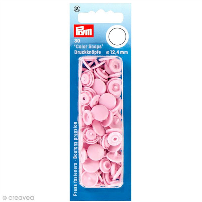 Bouton pression 12.4mm rose pâle Prym Bouton pression 12.4mm rose pâle Prym