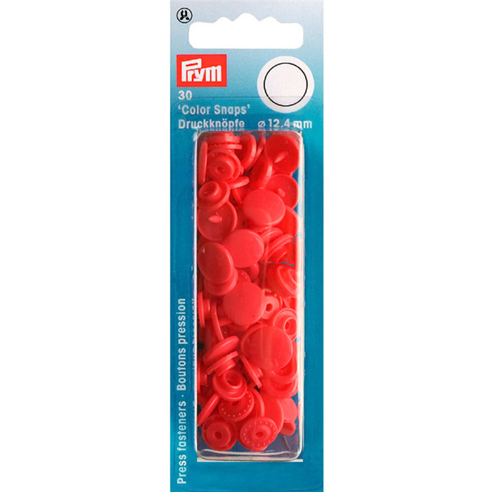 Bouton pression 12.4mm rouges Prym Bouton pression 12.4mm rouges Prym