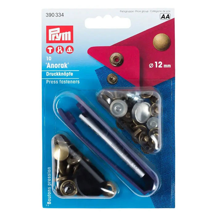 Bouton pression 12mm bronze Prym Bouton pression 12mm bronze Prym
