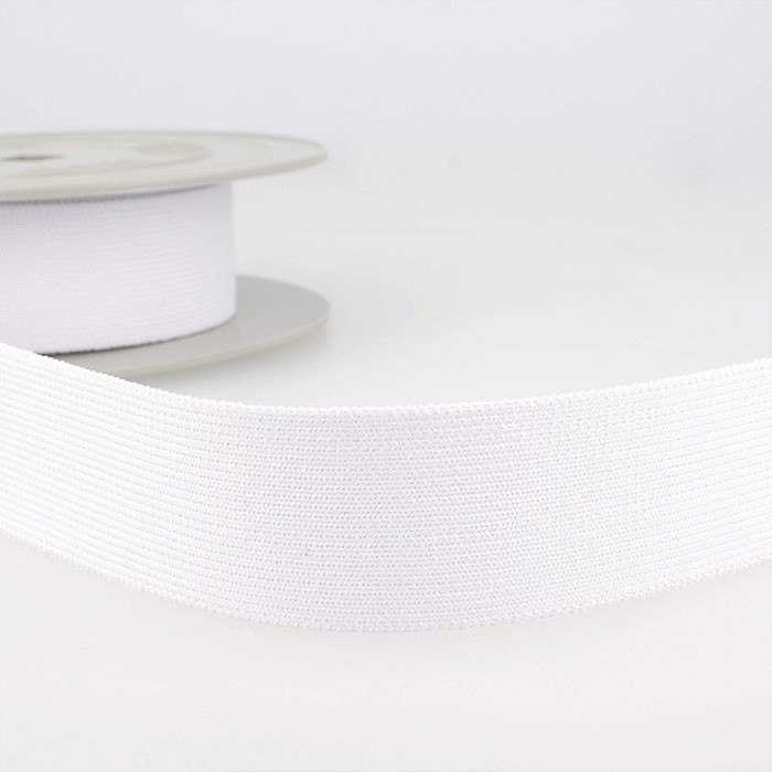 Elastique extensible 2 sens 3cm blanc Elastique extensible 2 sens 3cm blanc