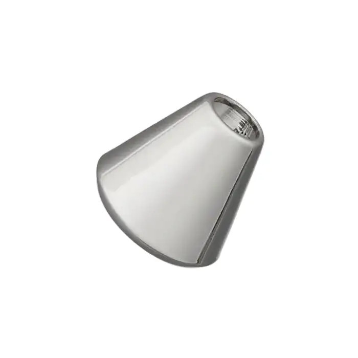 Embout pol. métallisé 4mm/12mm Argent Embout pol. métallisé 4mm/12mm Argent