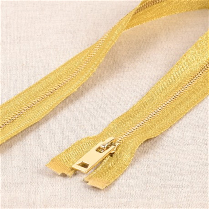 Fermeture à glissière brillante séparable 60 cm Or Fermeture à glissière brillante séparable 60 cm Or