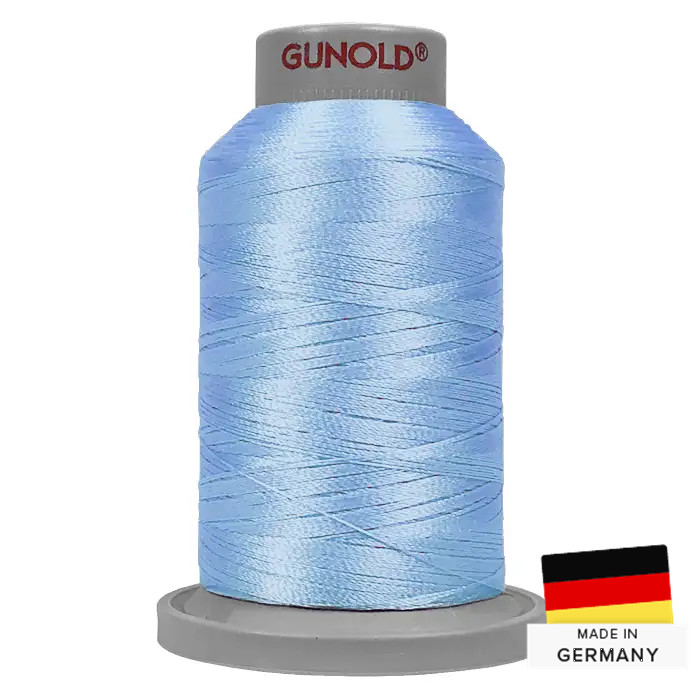 Fil à broder 1000m Poly 40 Bleu ciel 61029 Fil à broder 1000m Poly 40 Bleu ciel 61029