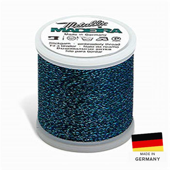 Fil à broder Madeira Metallic 037 Dark Turquoise Fil à broder Madeira Metallic 037 Dark Turquoise