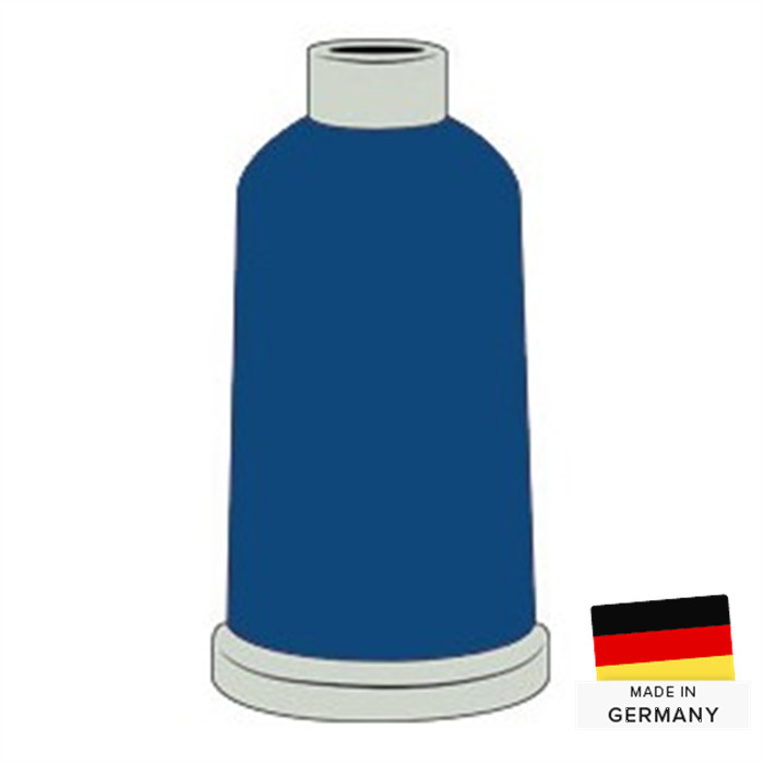 Fil à broder Madeira Polyneon n°60 1500m 1843 bleu Denim Fil à broder Madeira Polyneon n°60 1500m 1843 bleu Denim