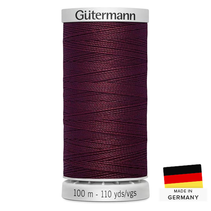 Fil à coudre Gutermann Extra Fort 100m 369 Bordeaux Fil à coudre Gutermann Extra Fort 100m 369 Bordeaux