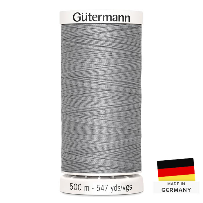 Fil à coudre Gutermann Polyester 500m 038 Gris clair Fil à coudre Gutermann Polyester 500m 038 Gris clair