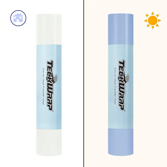 Flex Changement de couleur UV Bleu 30x152cm Flex Changement de couleur UV Bleu 30x152cm