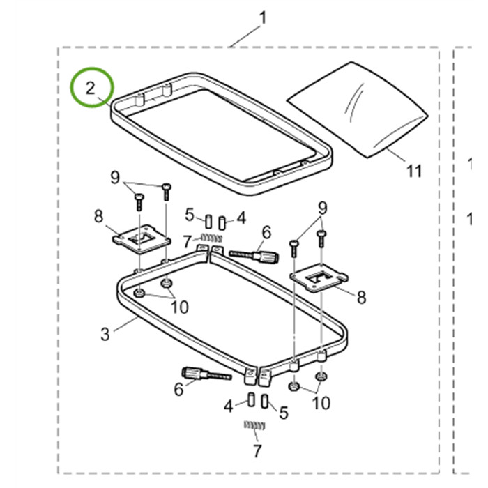 Intérieur cadre à broder 300x200mm PR/VR Intérieur cadre à broder 300x200mm PR/VR