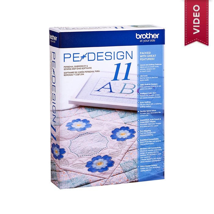 Logiciel de broderie Brother Pe-Design 11 Complet Logiciel de broderie Brother Pe-Design 11 Complet