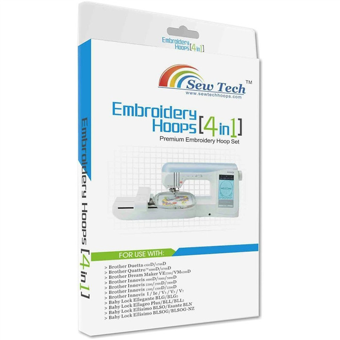 Pack de 4 cadres à broder SEWTECH Pack de 4 cadres à broder SEWTECH