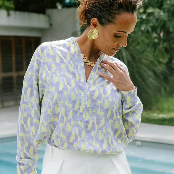 Patron de couture blouse VITTORIA T34 à 52 Patron de couture blouse VITTORIA T34 à 52