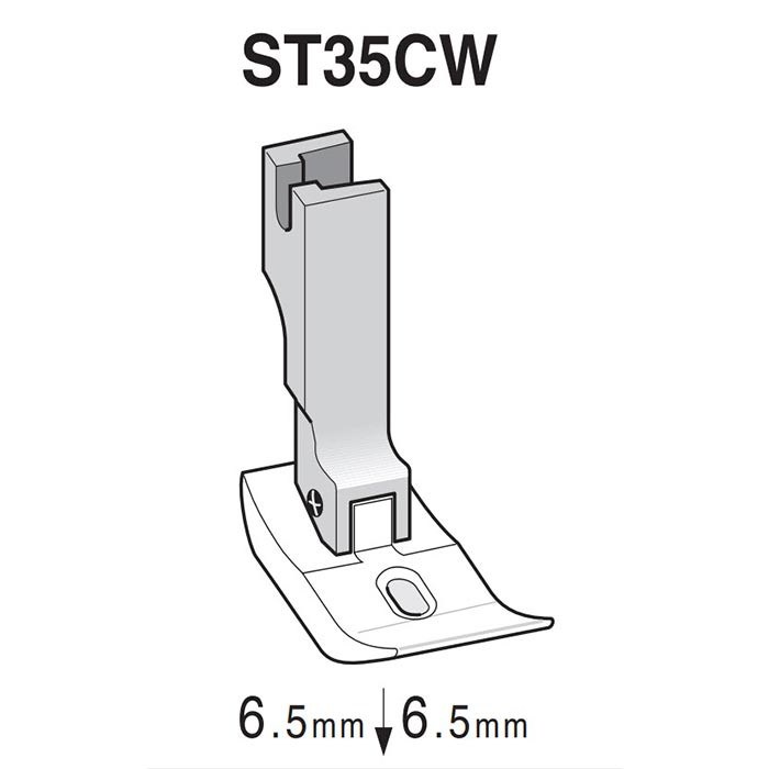 Pied teflon fermé 6,5mm ST35CW SUISEI Pied teflon fermé 6,5mm ST35CW SUISEI