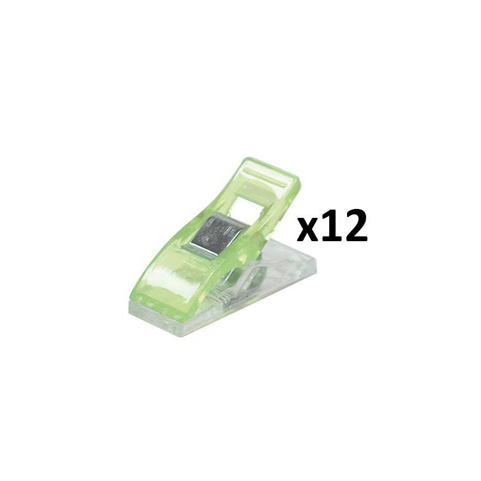 Pinces Patch vertes 10x27mm (12pcs) Pinces Patch vertes 10x27mm (12pcs)