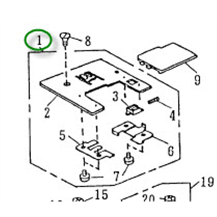 Plaque à aiguille zigzag 7mm Janome Plaque à aiguille zigzag 7mm Janome