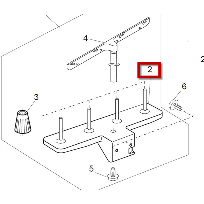 Porte bobine, cône multiple surjeteuse Porte bobine, cône multiple surjeteuse
