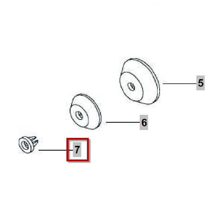 Rondelle (arrêt) cale bobine petit Rondelle (arrêt) cale bobine petit