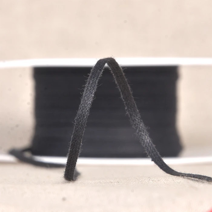 Ruban bolduc 3mm pour patronnage - Noir au mètre Ruban bolduc 3mm pour patronnage - Noir au mètre