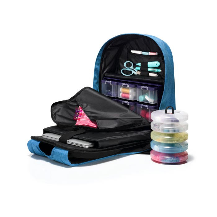 Sac à dos de rangement bleu PRYM Sac à dos de rangement bleu PRYM