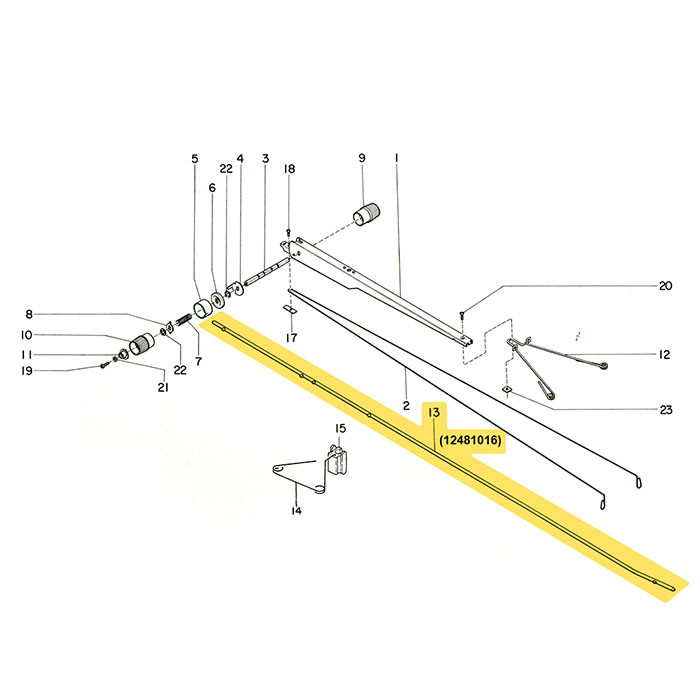Tige support pêcheur SK155/270/280 Tige support pêcheur SK155/270/280
