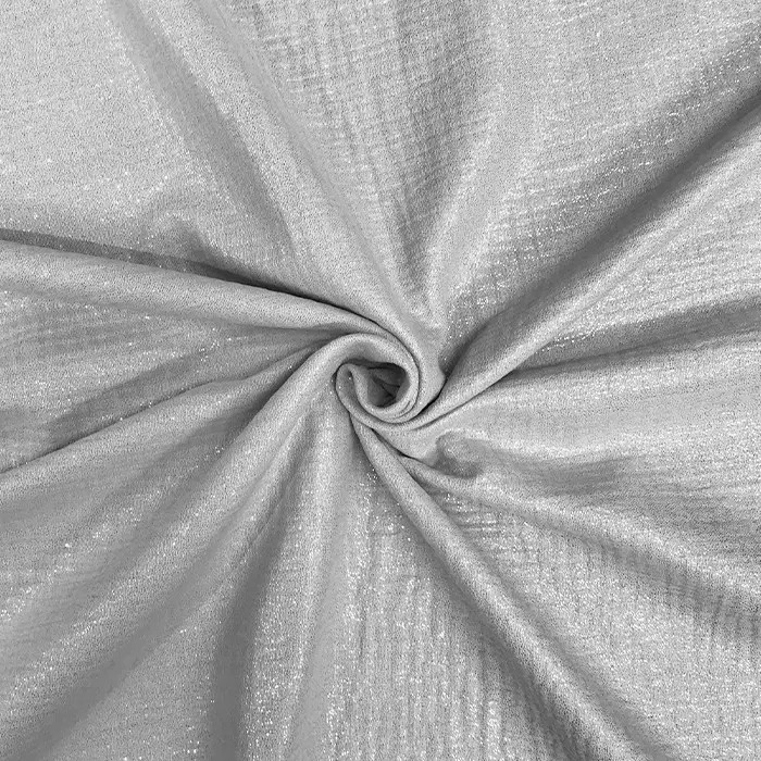 Tissu 100% Coton Double gaze gris brillant136cm par 50cm Tissu 100% Coton Double gaze gris brillant136cm par 50cm