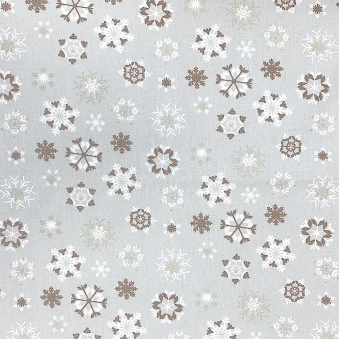 Tissu 100% coton Flocons par 50cm Tissu 100% coton Flocons par 50cm