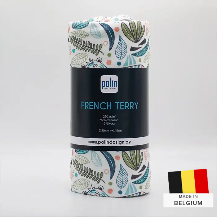 Tissu Sweat French Terry Tigre 50x145cm Tissu Sweat French Terry Tigre 50x145cm