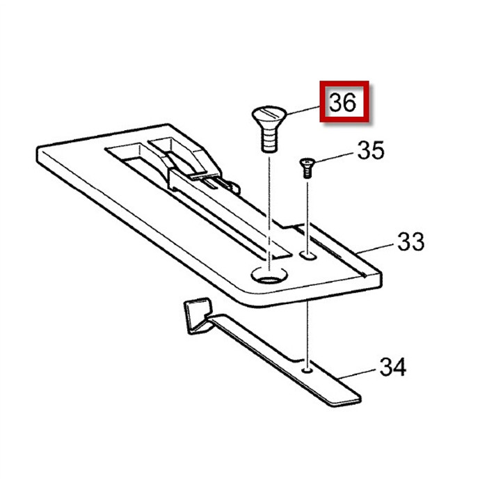Vis plaque à aiguille surjeteuse Brother Vis plaque à aiguille surjeteuse Brother