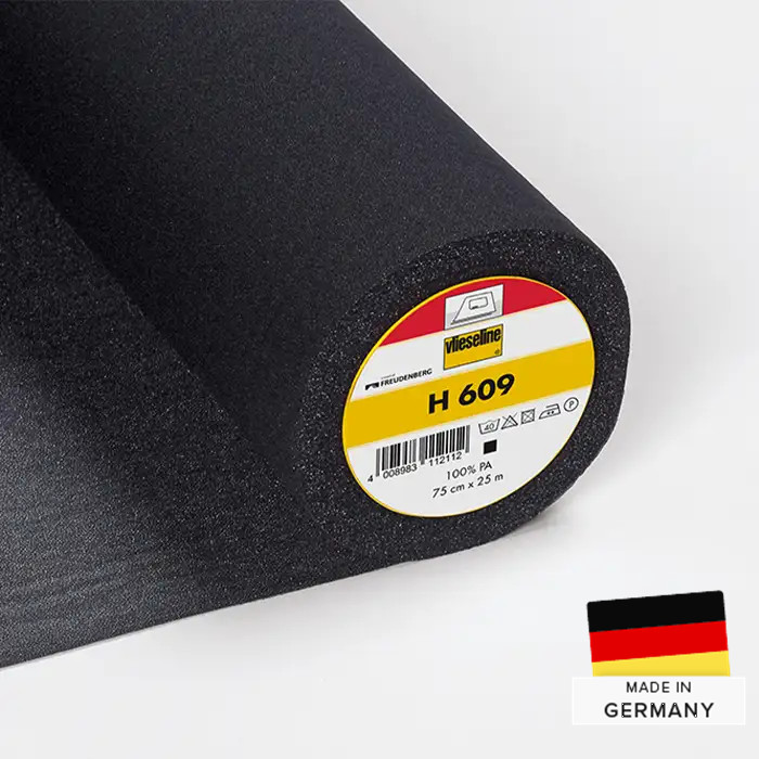 Vlieseline H609 thermocollante noire au mètre Vlieseline H609 thermocollante noire au mètre
